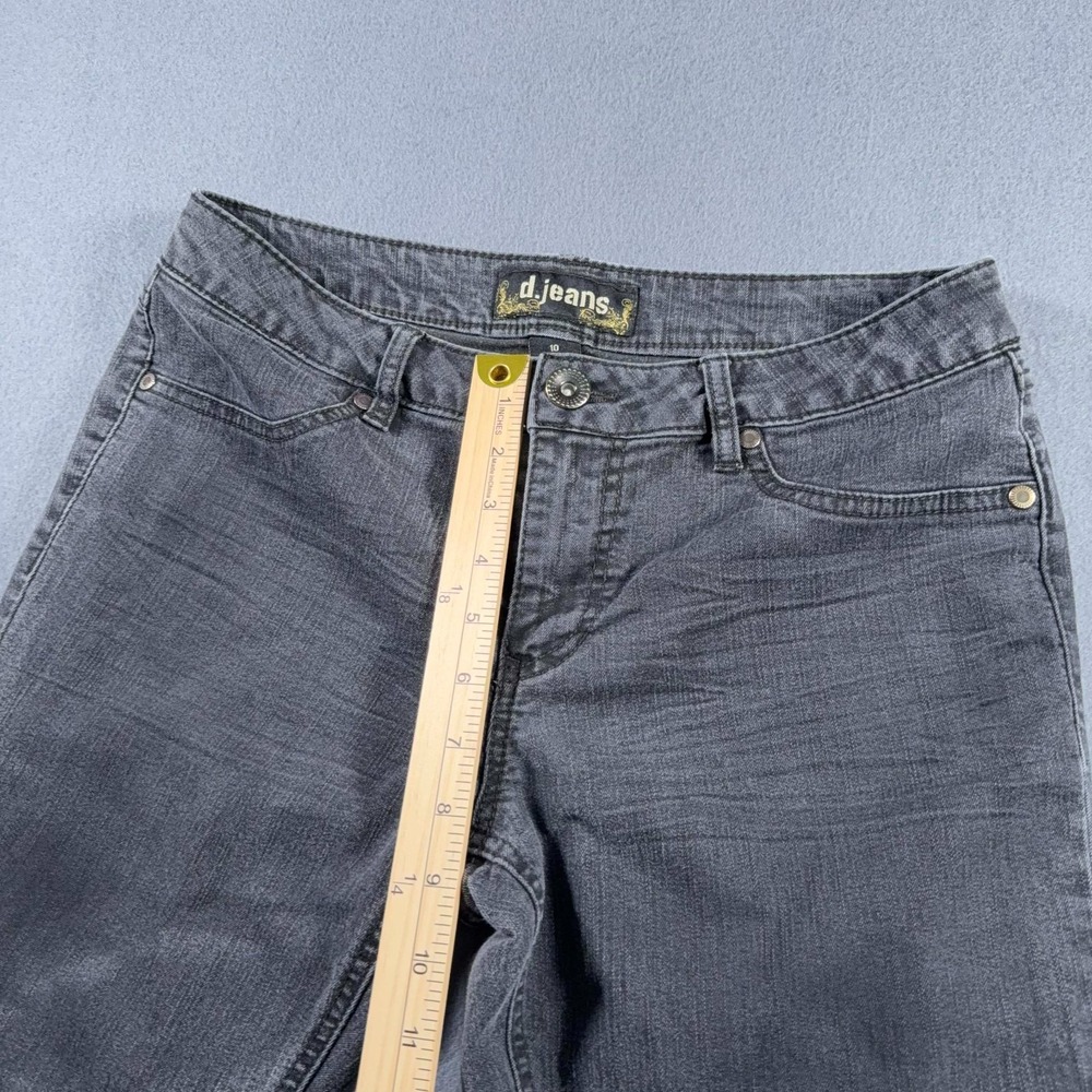 d.Jeans Stretch Skinny Jean Womens Size 10 Black/Gray Comfortable Cool - Picture 7 of 8